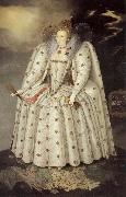 unknow artist The Ditchley Portrait of Queen Elizabeth oil